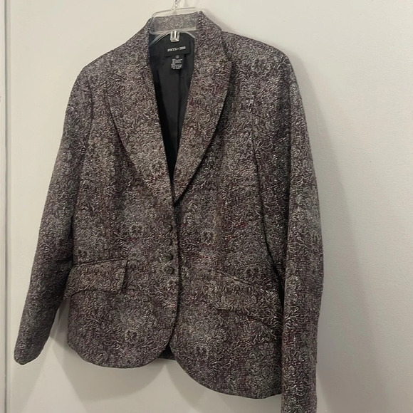 Focus 2000 Metallic Vintage Purple Blazer - Picture 3 of 11